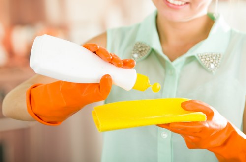 Bedroom and hallway cleaning in a SE27 rental property