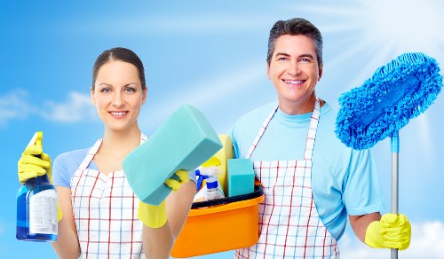 Local technician treating sofa stains in SE27