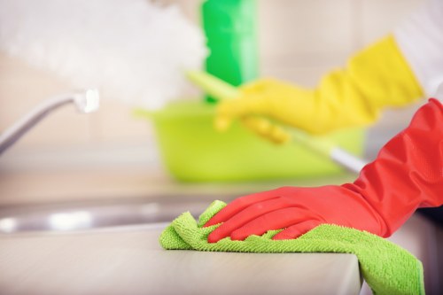 Cleaner maintaining a shared office space in SE27
